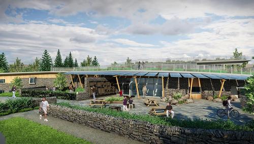 A rendering of 'The Sill' set to become the UK's first national landscape discovery centre / JDDK