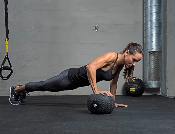 The range of training tools includes medicine balls, kettlebells and bands