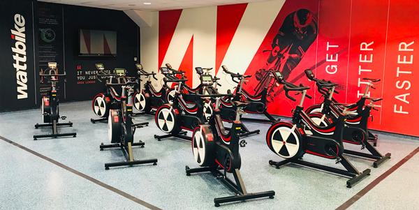 A branded 
Wattbike Training Zone 
has been created outside British Cycling HQ
