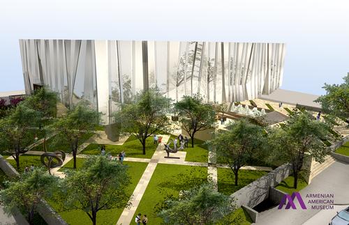 The 1.7 acre complex will include an outdoor plaza and peace garden. 
/ Armenian American Museum 