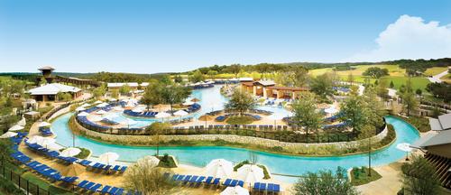 The hotel’s River Bluff Water Experience adds a beach-entry gradual slope swimming pool complete with two new body slides
