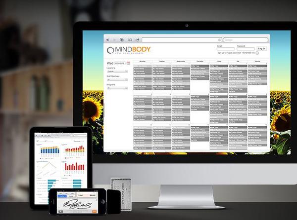 The MINDBODY app lets users book, pay for and review classes through one log-in