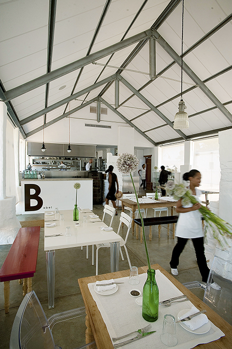  Produce from the gardens is used in the Babel restaurant 