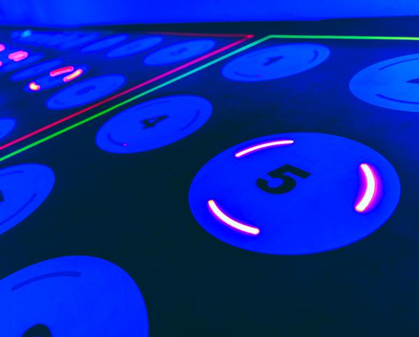 LED stations can turn a floor into a standalone fitness experience