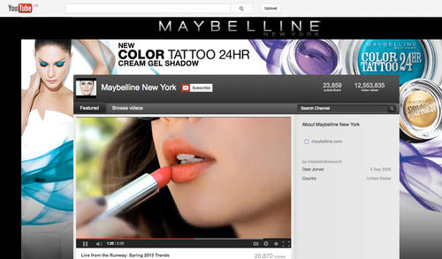 YouTube to lead the way for beauty product marketing in 2013