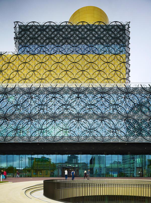 The Library of Birmingham’s façade references the city’s history of jewellery manufacturing
