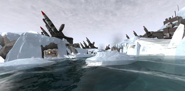 Players are taken to an abandoned World War II military base in Antartica for a real-time simulation ride