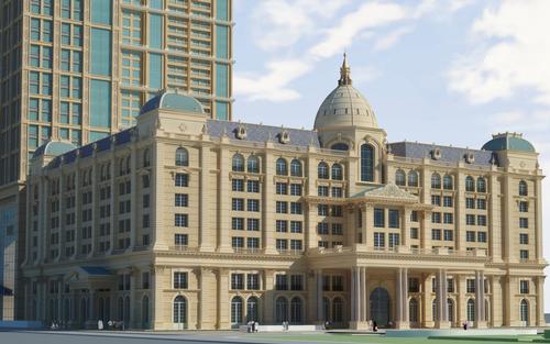 The multi-use development that stands on the site of one of Dubai’s oldest hotels, the Metropolitan / St Regis