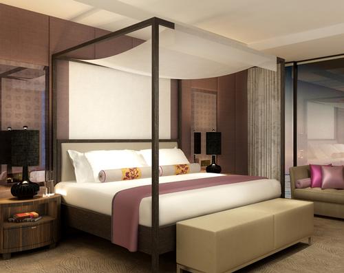 Modern Moroccan elegance characterises the design, textures and coulour palette of the 157 bedrooms / Four Seasons