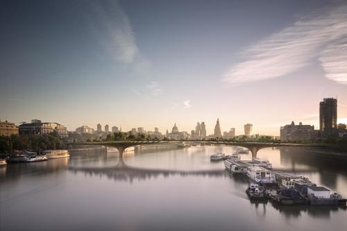 The garden-inspired bridge will stretch over London's Thames and provide precious green space for the capital / Heatherwick Studio 