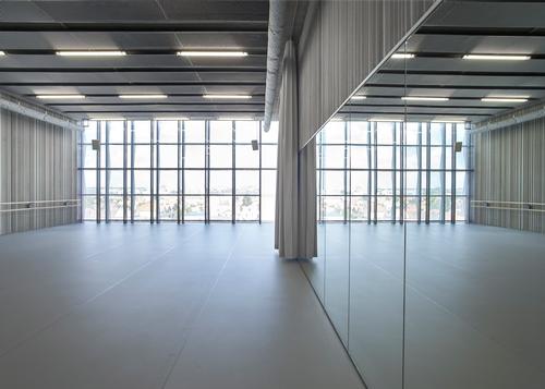 The interior ballrooms are extremely minimalist / Julien Lanoo