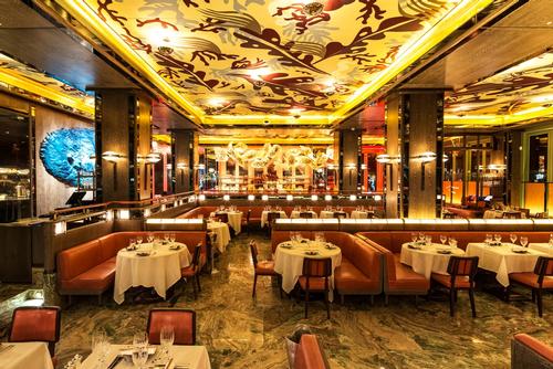 The ceiling mural was created by Vanity Fair style editor Michael Roberts / Sexy Fish 