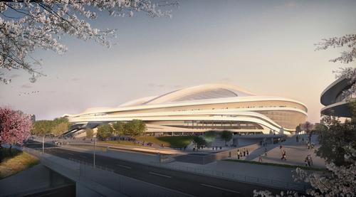 The national stadium designs have seen opposition from many Japanese architects, including Fumihiko Maki, Toyo Ito and Sou Fujimoto
/ ZHA