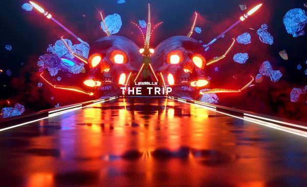THE TRIP from Les Mills creates amazing virtual worlds to cycle through