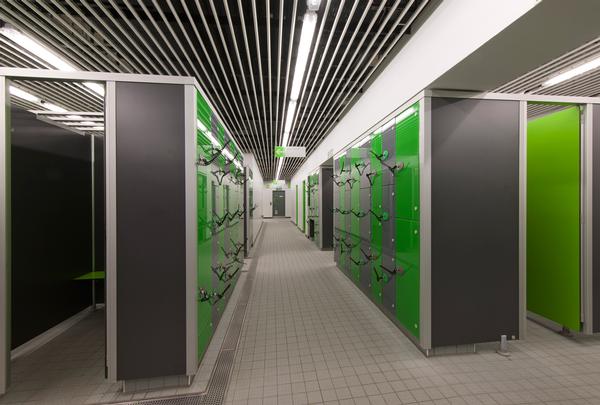 Prospec’s Marathon locker range and Cabrillant shower cubicles were specified