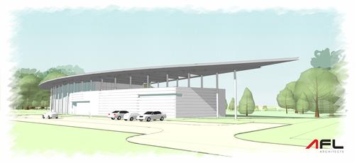 A concept visual of the academy and training facility / AFL Architects
