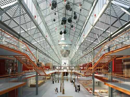 The art space will be built within the power plants existing metal structure / The V-A-C Foundation