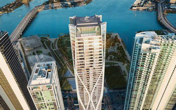 One Thousand Museum: Zaha Hadid has designed a high-luxe residential tower for Museum Park in Miami, Florida