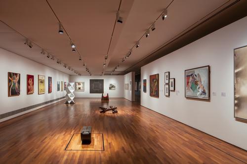 The exhibition is given a distinct museum feel from the colonial European style of the building’s architecture / BETON-BRUT