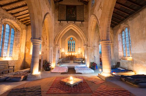 The Churches Conservation Trust is offering a twist on the traditional bed & breakfast, camping by candlelight in a church / David Joyner