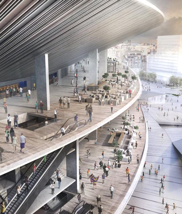 The redeveloped Nou Camp will be at the heart of the €600m district 