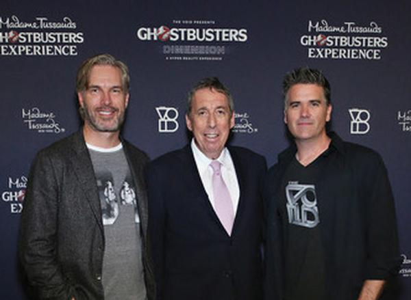  The Void’s co-founders Ken Bretschneider and James Jensen with the director of the original Ghostbusters films, Ivan Reitman (centre)