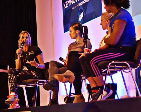 a panel discussion on women in sport