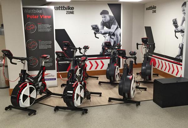 The Wattbike zone is open to the gym, piquing other members’ interest
