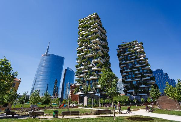 Stefano Boeri describes his Milan Bosco Verticale project as a “model of vertical densification of nature within the city”