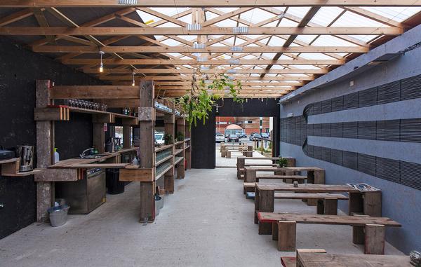 Post-treatment, guests could enjoy the organic bar