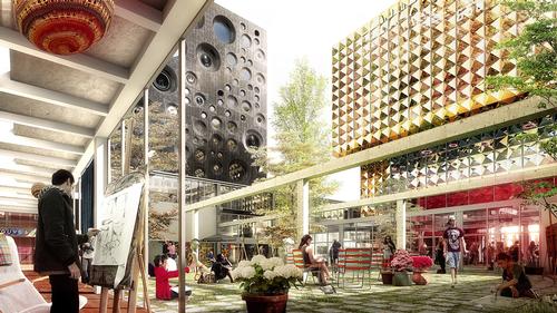 The complex will regenerate the city of Roskilde / MVRDV/Luxigon