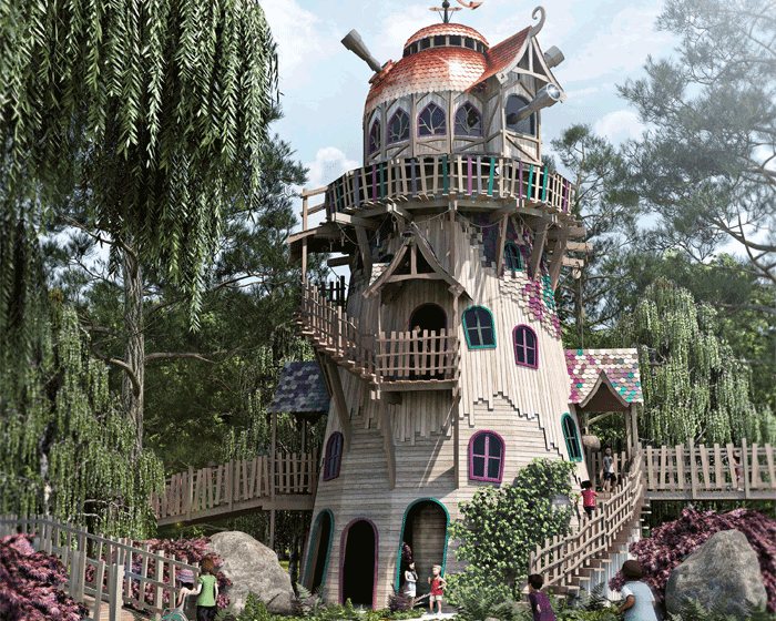 Spangle Stargazer's Observatory is a focal point of Timbalaya's story-based attractions / Timbalaya Spangle Stargazer's Observatory is a focal point of Timbalaya's story-based attractions / Timbalaya