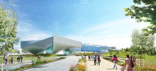 The preliminary design concept for the United States Olympic Museum in Colorado Springs / Diller Scofidio + Renfro