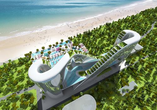 Viewed from above, Planning Korea’s infinity symbol design looks like a roller coaster track / Planning Korea