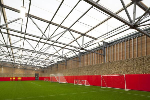 The structure is 64m long and has been described as the best academy facility in the country
