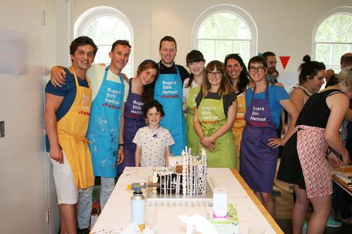 Rogers Stirk Harbour and Partners came in third place with their oreo and sugar glass interpretation of Lloyds of London