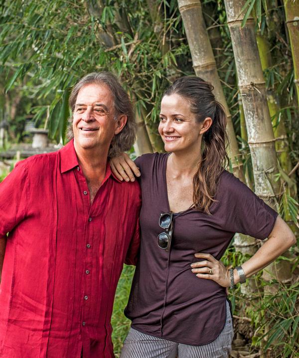 Father and daughter John and Elora Hardy in Bali