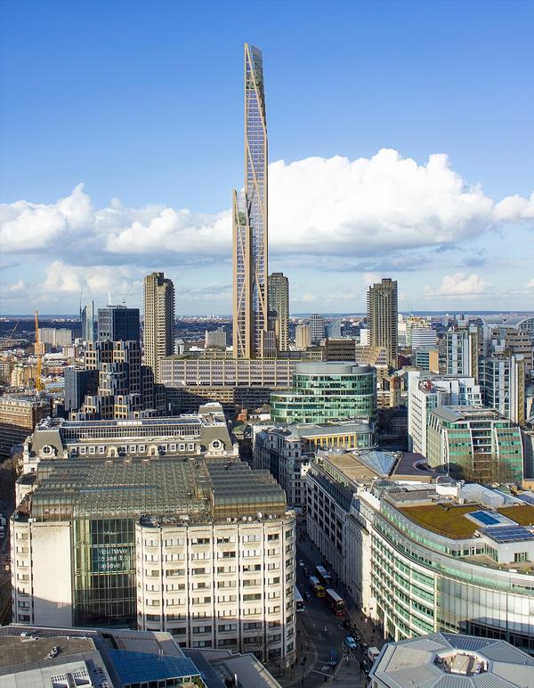 Architects are looking into the performance of engineered timber at the scale of the proposed Oakwood Tower at the Barbican in London