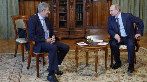 Puy du Fou owner Philippe de Villiers met with Russian President Vladimir Putin in Crimea to finalise plans for the attractions / The Presidential Press and Information Office 