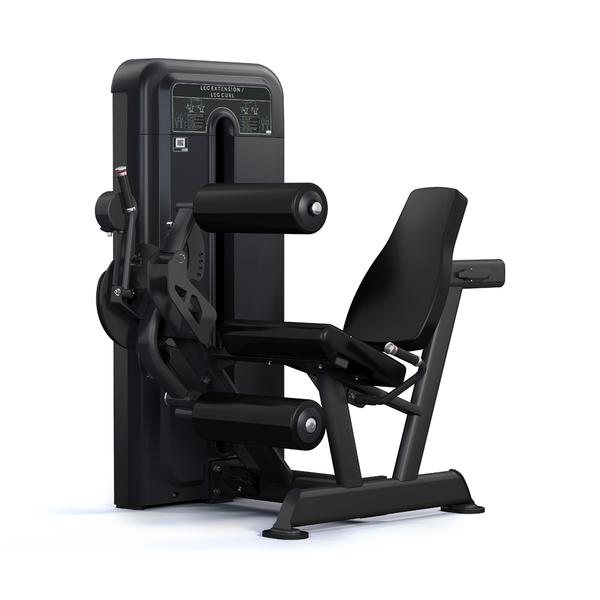 The new line features a seated leg curl