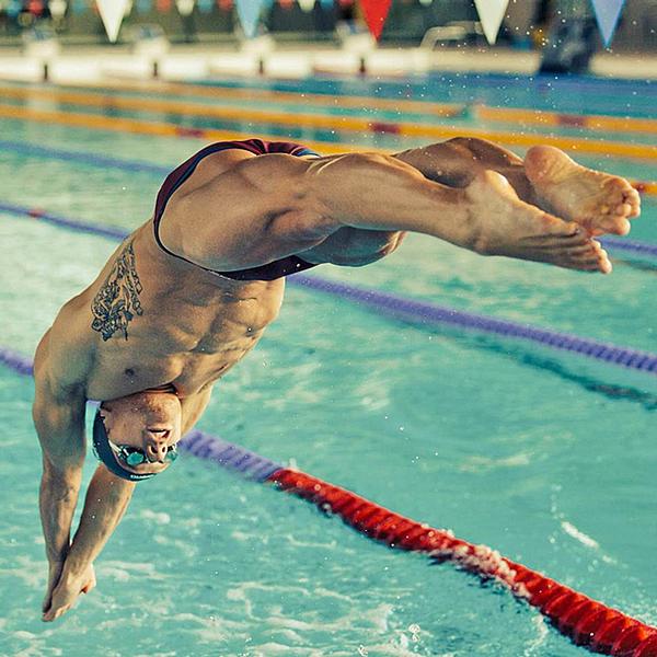A strong core is essential for swimmers