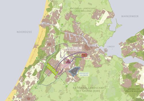 A slide showing the location of the proposed Park 21 development in Haarlemmermeer, Randstad, the Netherlands / International Destination Strategies
