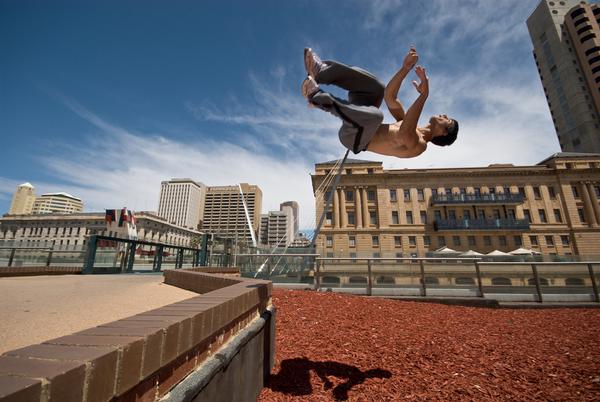 Parkour is like play, but with a bit more focus
