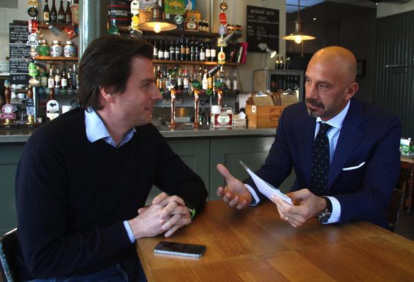 Tifosy founders Fausto Zanetton (left) and Gianluca Vialli