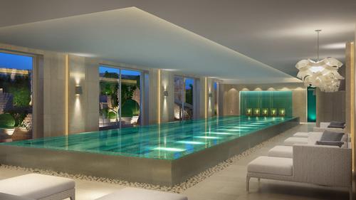 The infinity pool will feature mood lighting and access to the spa terrace 