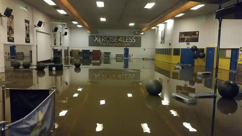 The low cost operator’s Xercise4Less Leeds site was swamped with more than 4ft of water on Boxing Day 2015