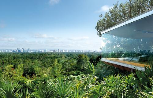 The property offers amazing views of Los Angeles 