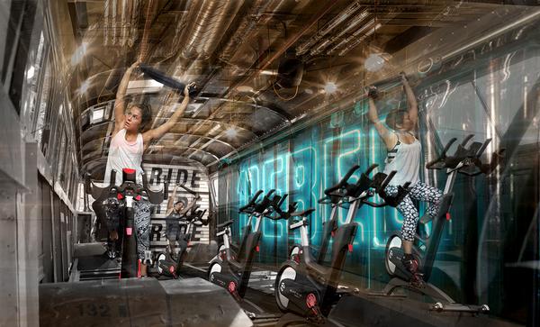 1Rebel’s bus would offer onboard cycling classes on your way to work