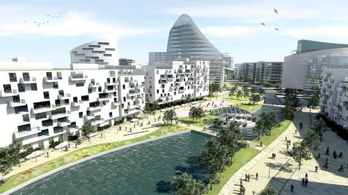 Trafford Waters will be developed on banks of the Manchester Ship Canal