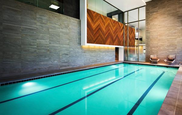Equinox Westlake Village in Thousand Oaks, California features an Olympic-sized pool